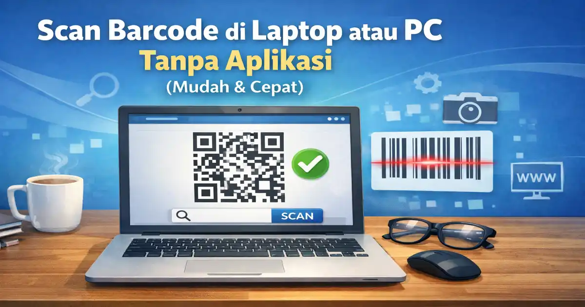 Gambar artikel Scan Barcode di Laptop atau PC Tanpa Aplikasi (Mudah & Cepat)